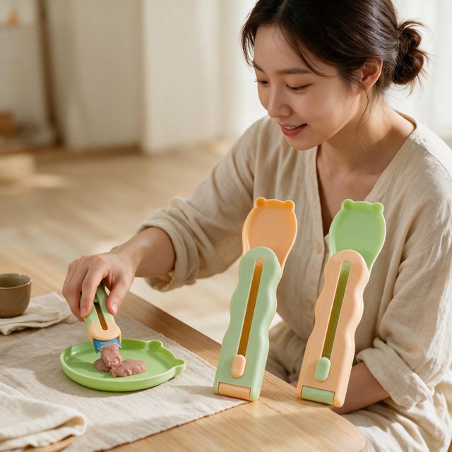 고양이 츄르 스푼 반려견 간식 급여기 강아지 PE 숟가락 간식그릇 용품