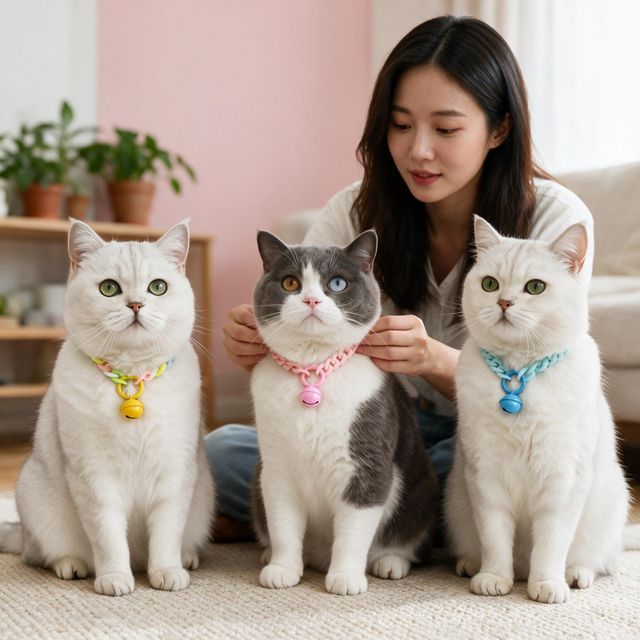 고양이 방울 목걸이 강아지 인식표 펜던트 켓 애완용품 악세사리 목줄