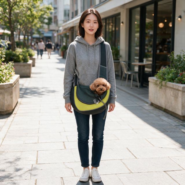 강아지 슬링백 반려동물 숄더백 애견 이동가방 산책 용품 나들이 외출