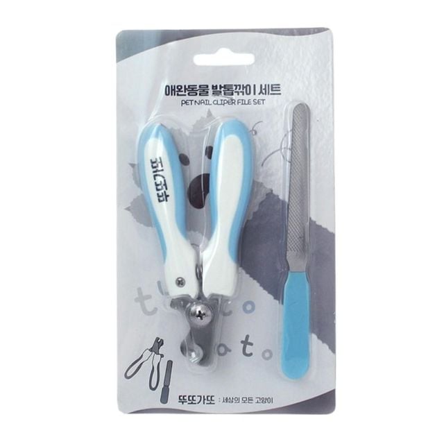 애완동물 고양이 스텐 발톱 깎이 세트 안전 혈관 보호 네일 파일 증정