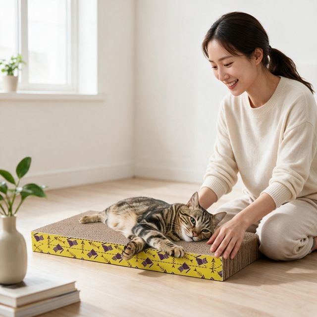 고양이 스크래쳐 골판지 반려묘 장난감 발톱 관리 가구 스트레스 해소 펫 용품
