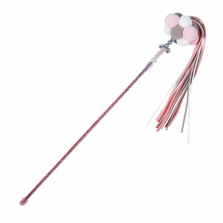 고양이 낚싯대 장난감 핑크 깃털낚시대 고양이스틱 아기고양이장난감 고양이낚싯대 캣토이 고양이놀이기구