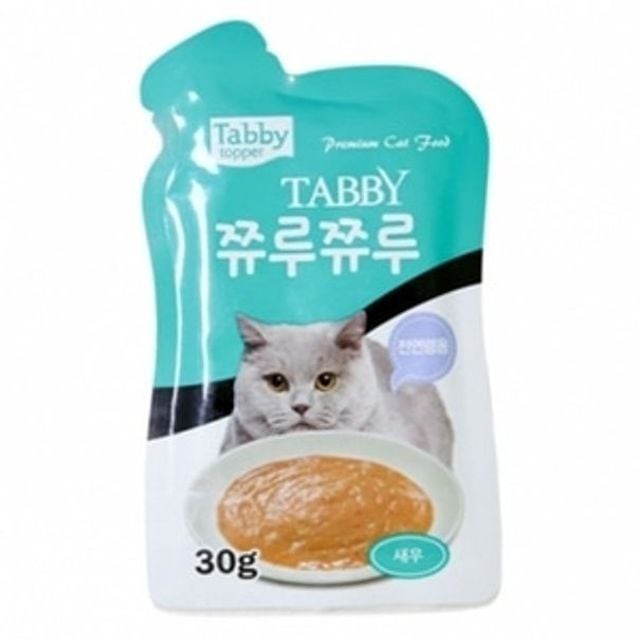 고양이 간식a 쮸루쮸루 새우 30 gX 12개1 박스 고양이츄르 사료 간식캔 고양이캔