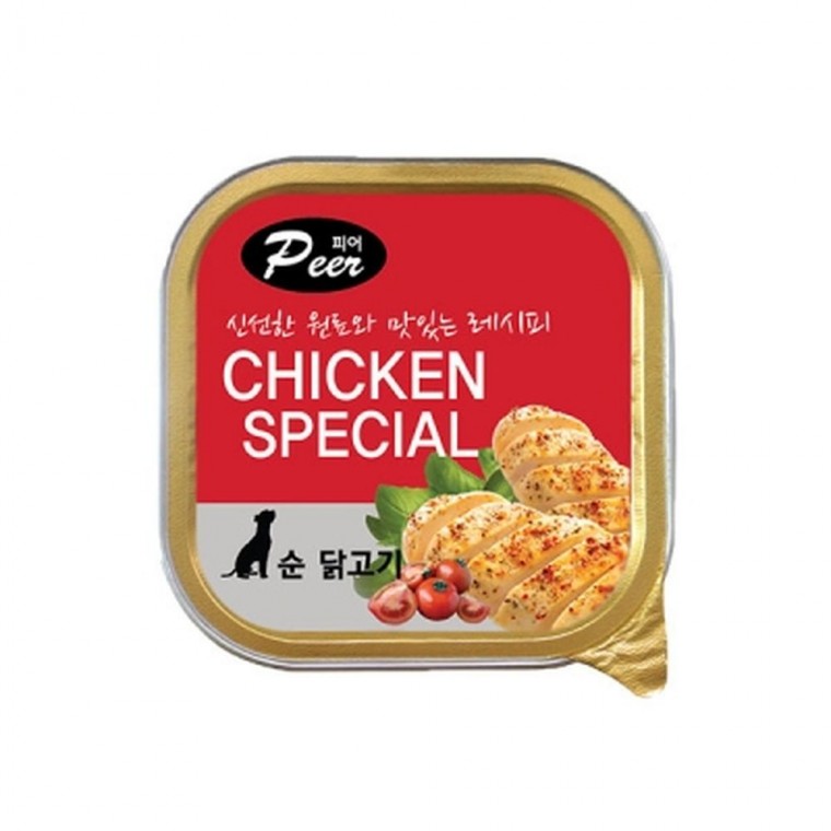 강아지 간식 피어 순 닭고기 100g 반려견 육포 수제 애견 보상용 노령견 트릿